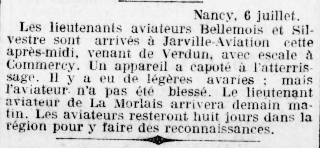  Capotage à Jarville Aviation - Document 1